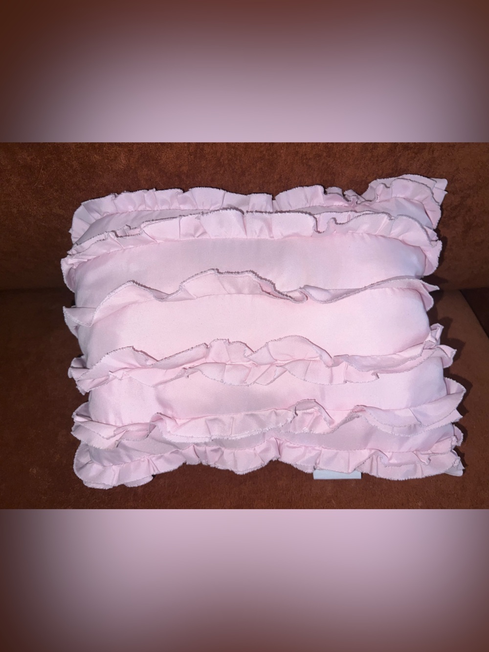 Nicole Miller home kids Pink Ruffled Throw Pillow